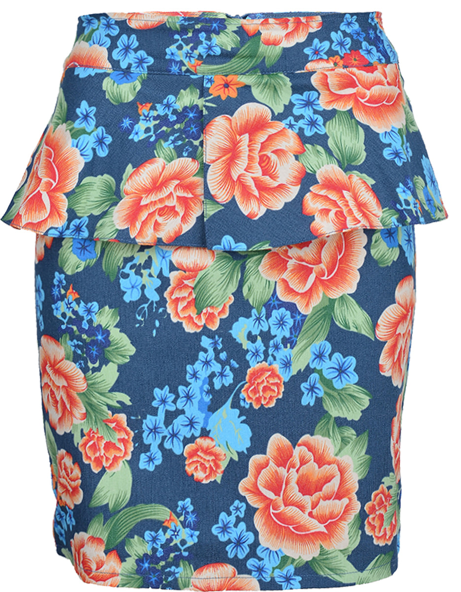 Cute_Retro_ROSES_50s_Blueten_Volant_PENCIL_SKIRT_Rock_-_Dunkelblau_killer_kirsche