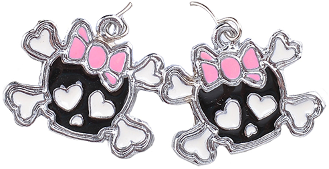 Cute_Retro_SKULL_50s_Schleifen_Heart_OHRHaeNGER_Rockabilly_pink