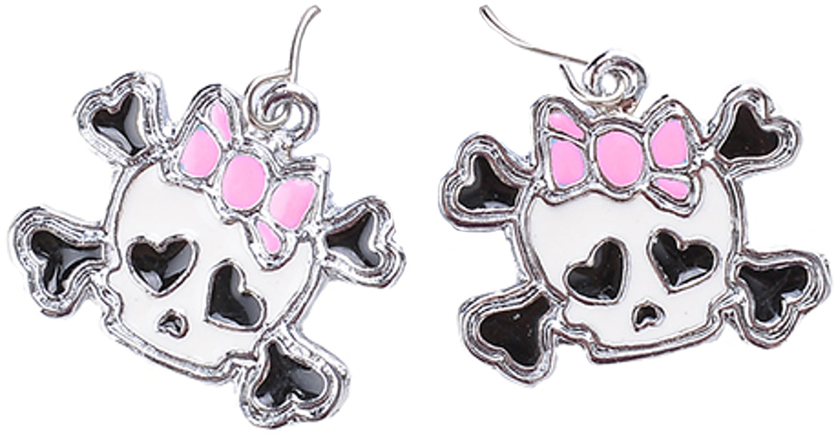 Cute_Retro_SKULL_50s_Schleifen_Heart_OHRHaeNGER_Rockabilly_pink_weiss