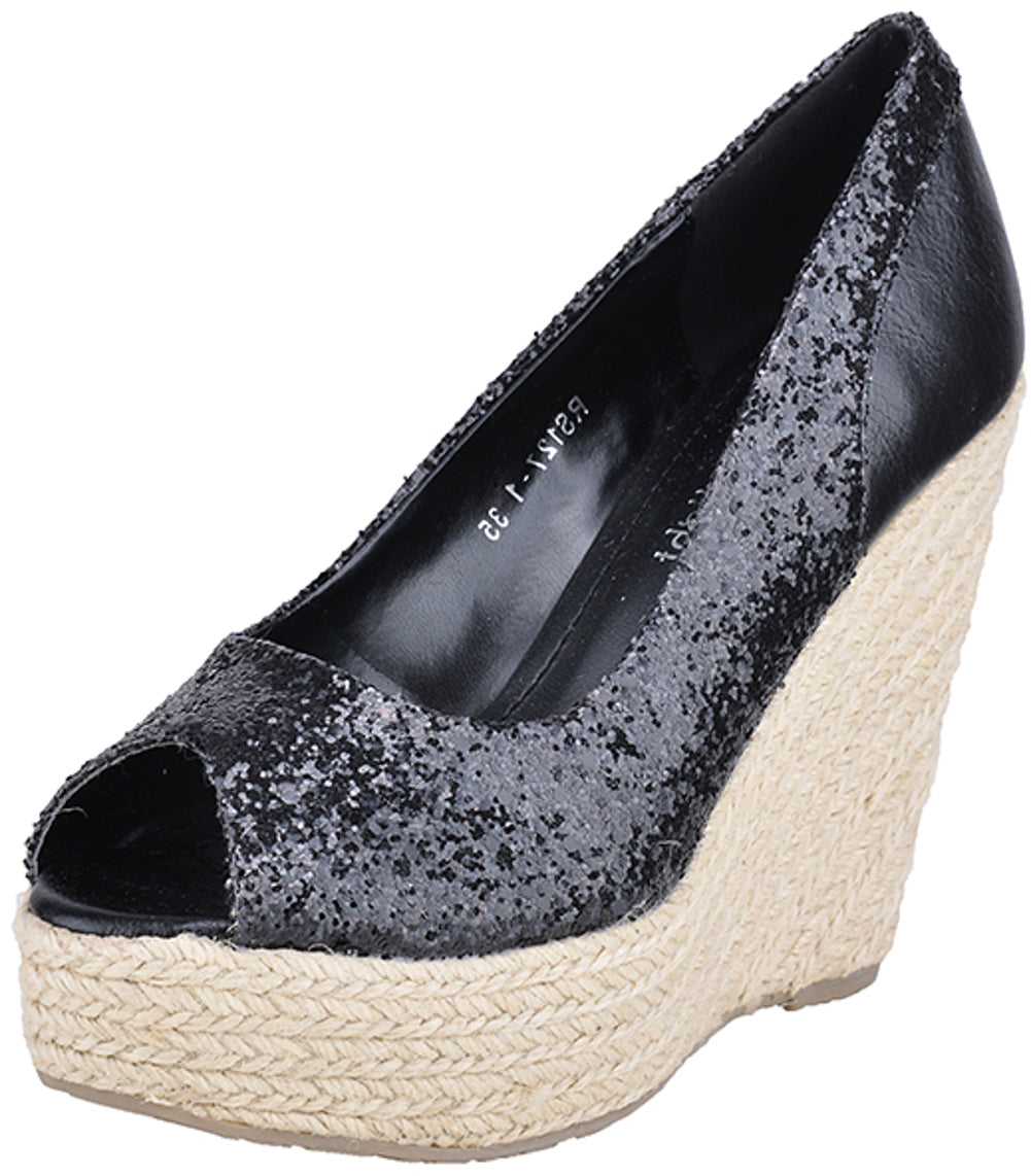 Cute_Retro_STRASS_50s_Bast_Keilabsatz_Black_WEDGES_-_Schwarz
