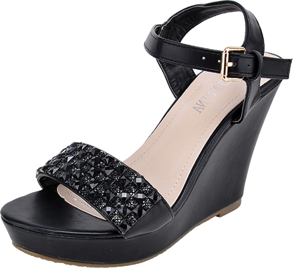 Cute_Retro_Strass_WEDGES_50s_Black_Peep_Toes_-_Schwarz