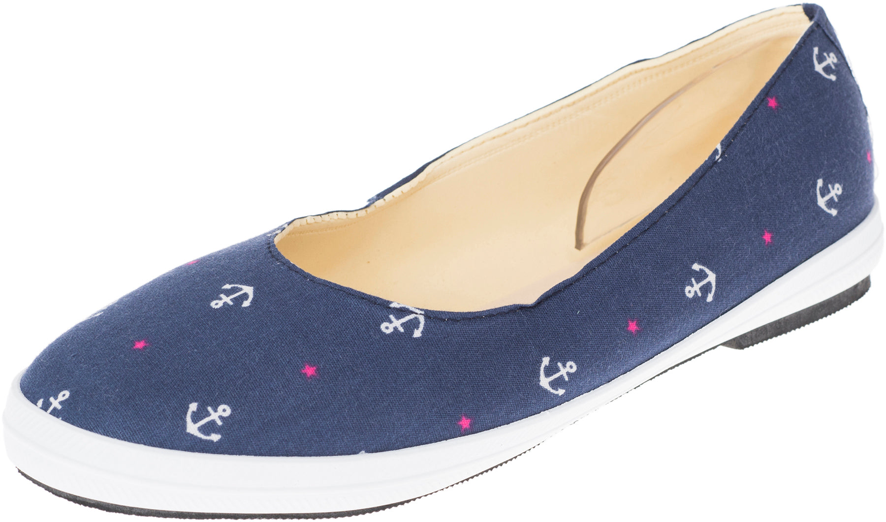 Cute_SAILOR_Anker_Anchor_Stars_Retro_Canvas_Schuhe_BALLERINAS_Flats_Navy_killer_kirsche