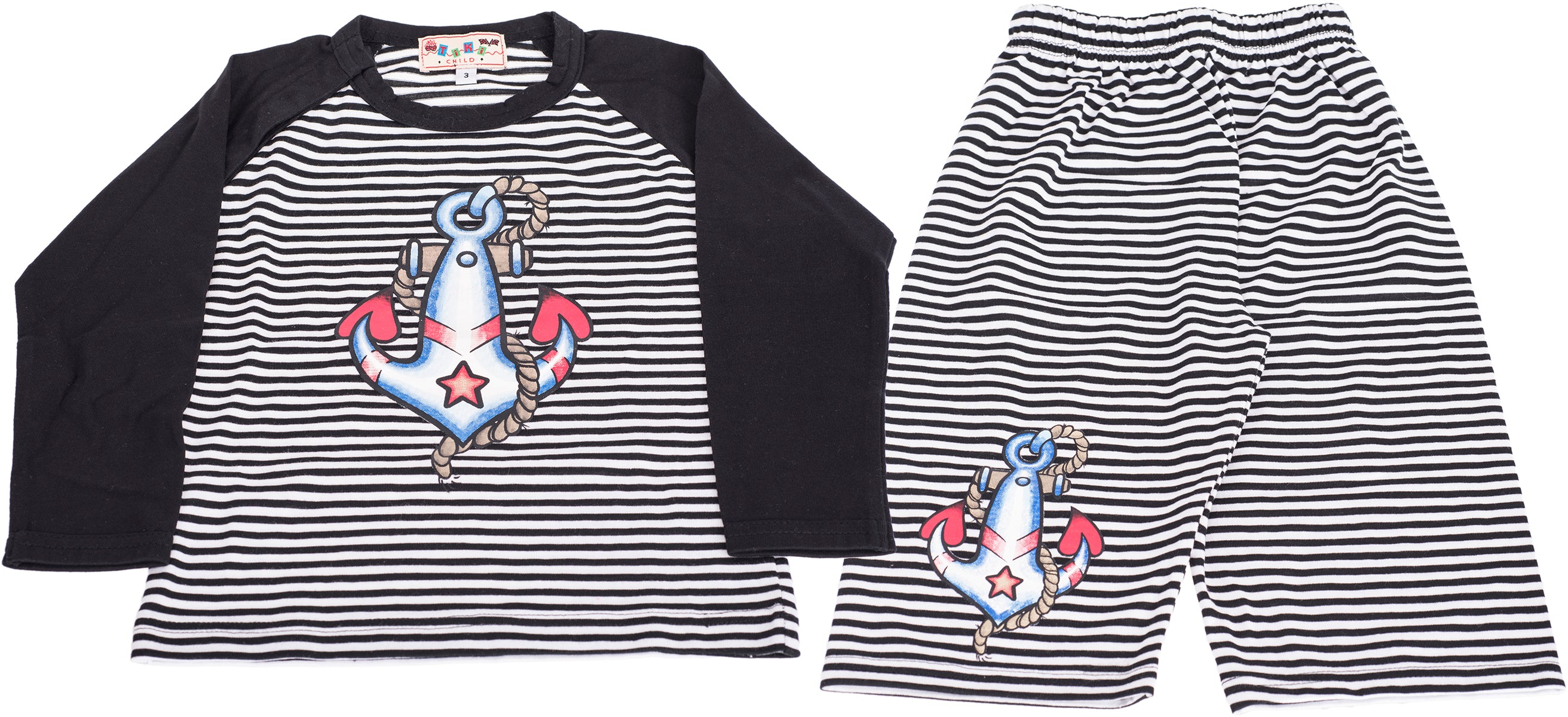 Cute_Sailor_ANCHOR_Striped_Streifen_SHIRT_LEGGINGS_SET_2-teilig-1