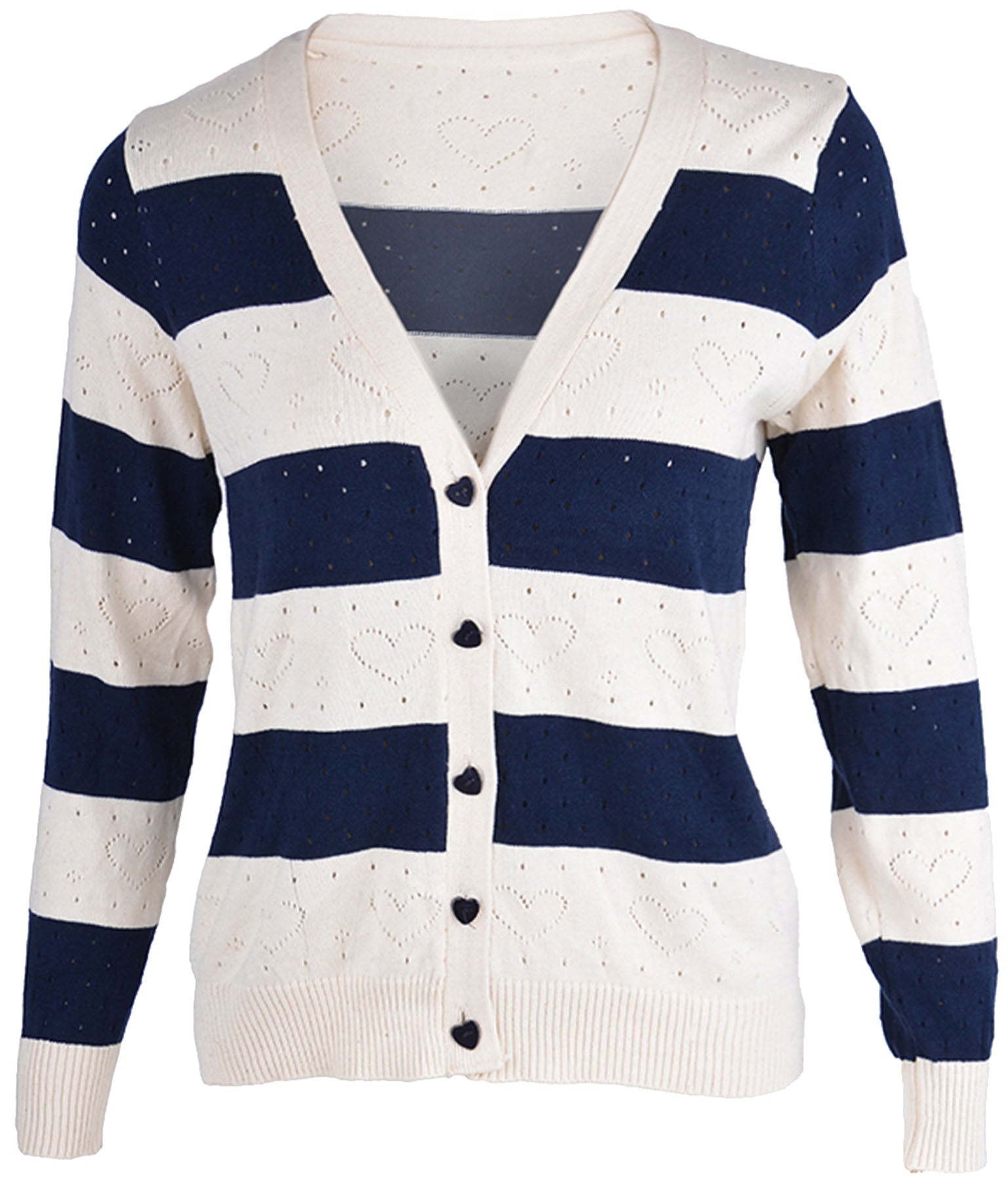 Cute_Streifen_HERZCHEN__Stripe_50s_STRICKJACKE_Cardigan_-_Blau_killer_kirscheGKfOBM9qSEIdh