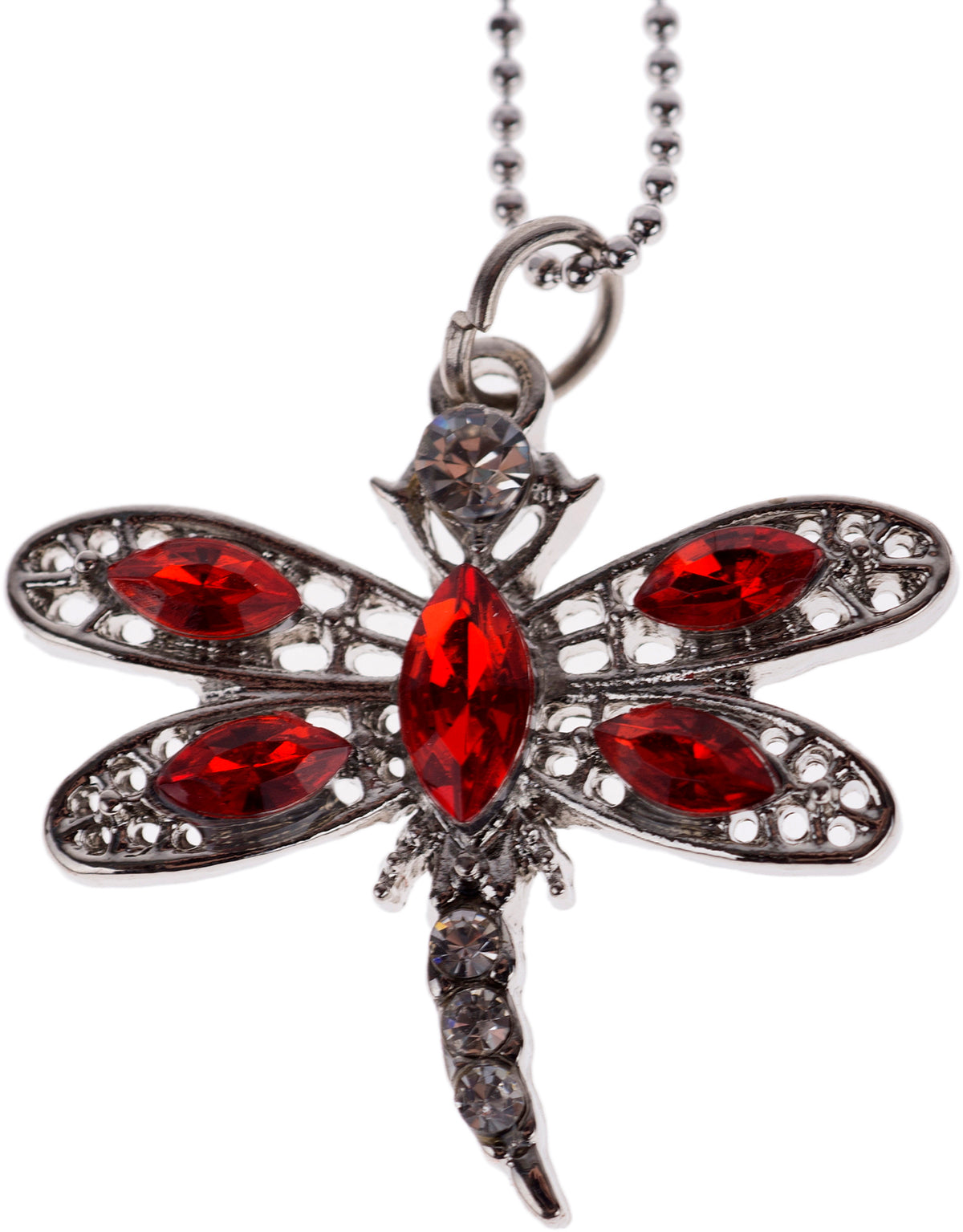Cute_TRUDEL_Vintage_LIBELLE_Glitzersteine_Dragonfly_HALSKETTE_Necklace-1