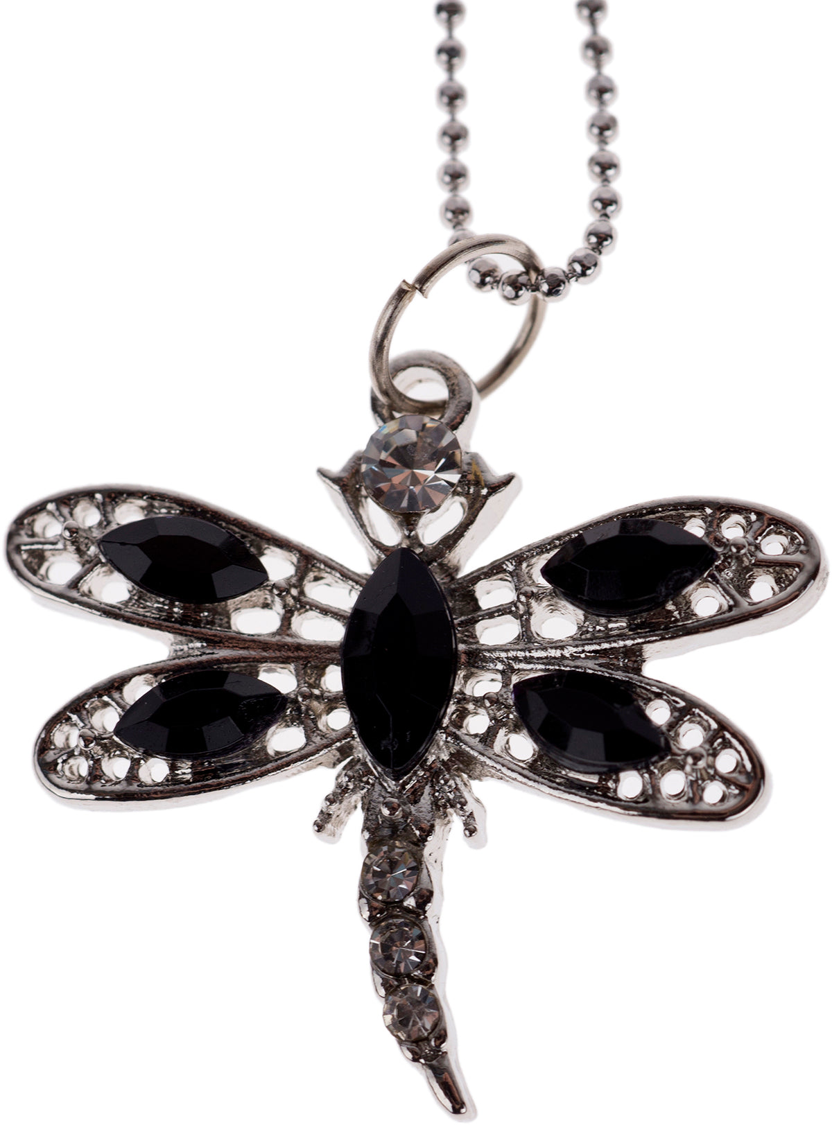 Cute_TRUDEL_Vintage_LIBELLE_Glitzersteine_Dragonfly_HALSKETTE_Necklace-3
