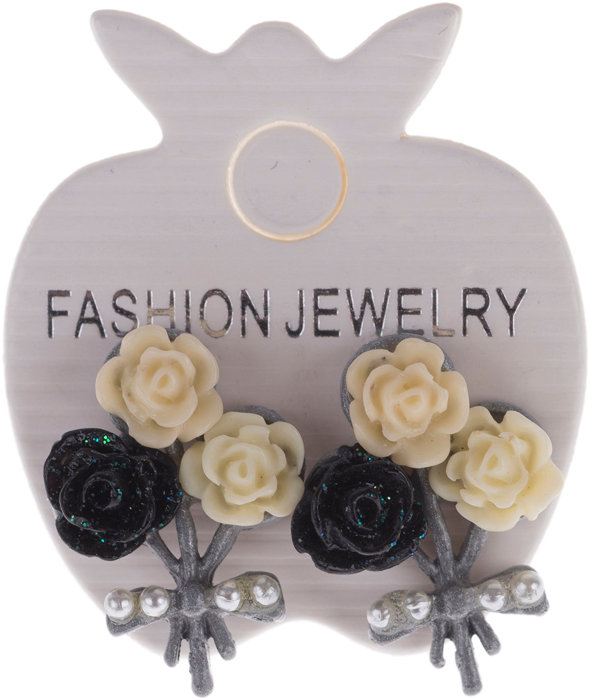 Cute_VERENA_Rose_BOUQUET_Bow_FLORAL_Vintage_OHRSTECKER-4