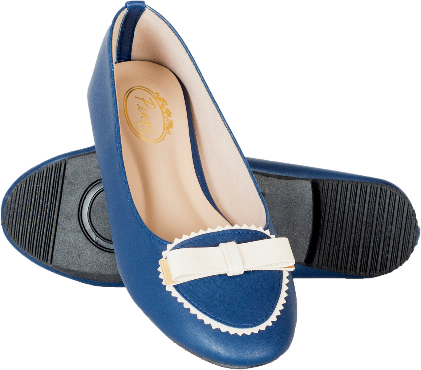 Cute_VINTAGE_50s_SCHLEIFE_Retro_BOW_Schuhe_BALLERINAS_Flats_Navy-5wKJpvGUUFBMey