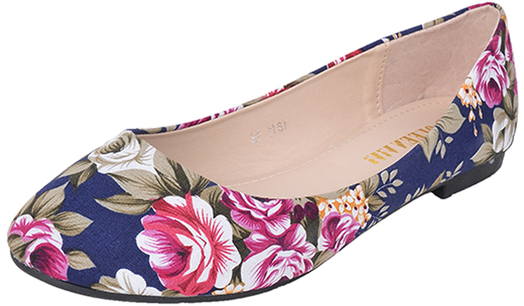 Cute_VINTAGE_Floral_ROSEN_Roses_50er_Halbschuhe_BALLERINAS_BlueWJjSblZ1WAJA4