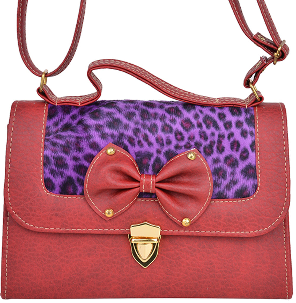 Cute_Vintage_Leopard_Bow_SCHLEIFEN_Umhaengetasche