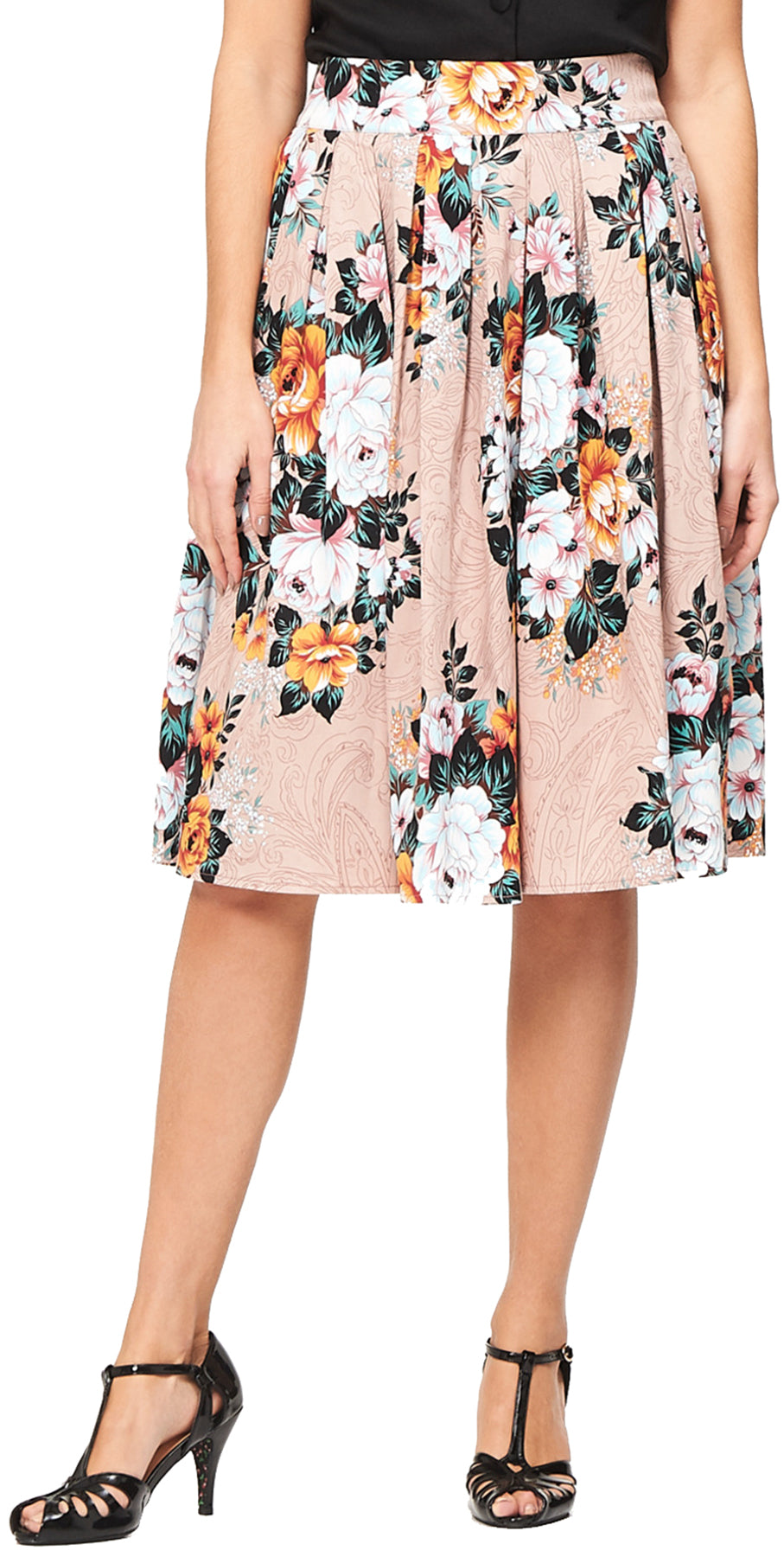 Dancing_Days_ADALYN_FLOWERS_Diner_50er_Retro_Blueten_A-Linien_Swing_Skirt_Rock_killer_kirsche_2