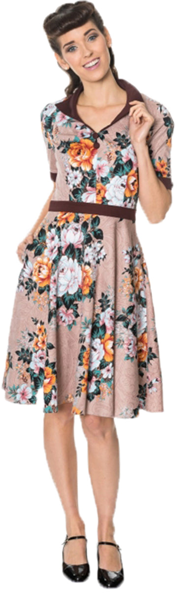 Dancing_Days_ADALYN_Vintage_FLORAL_Blumen_V-Neck_SWING_DRESS_Kleid-1