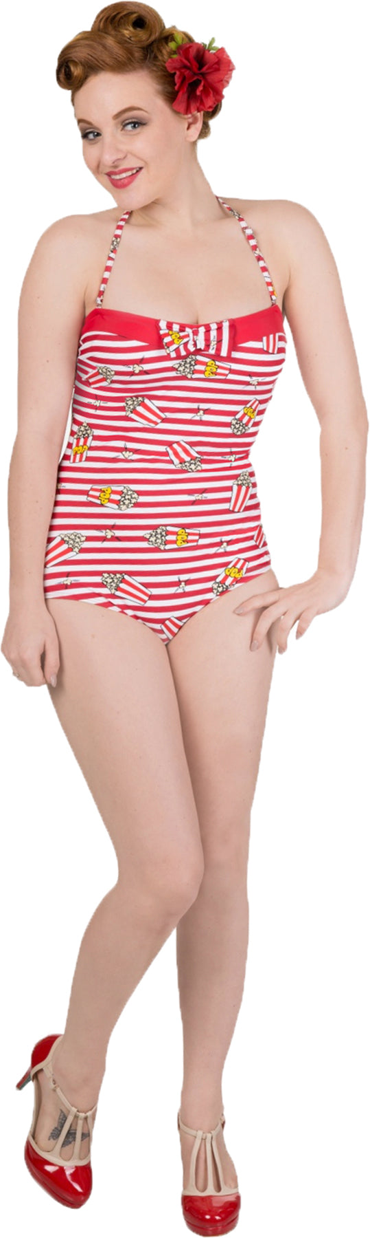 Dancing_Days_BEACH_BUM_Streifen_POP_CORN_Neckholder_50s_BADEANZUG_Swimwear-1