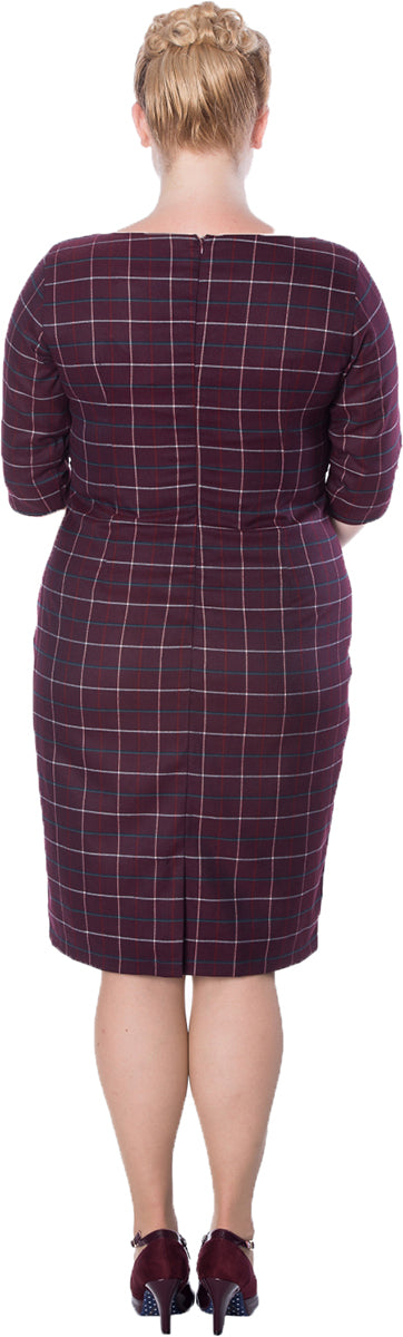 Dancing_Days_CARLITA_Vintage_TARTAN_Pencil_Dress_KLEID_Plus_Size_Lila-2