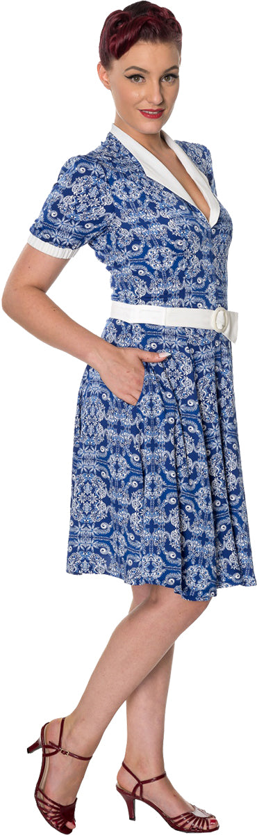 Dancing_Days_CELESTIAL_Floral_PAISLEY_Vintage_V-NECK_Swing_Dress_KLEID-2