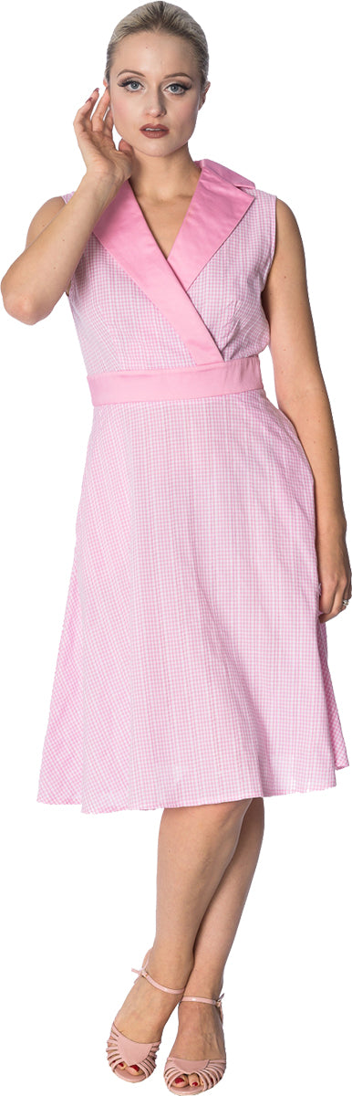 Dancing_Days_GREASE_GINGHAM_Pepita_V-Neck_SWING_SUNDRESS_Kleid-1