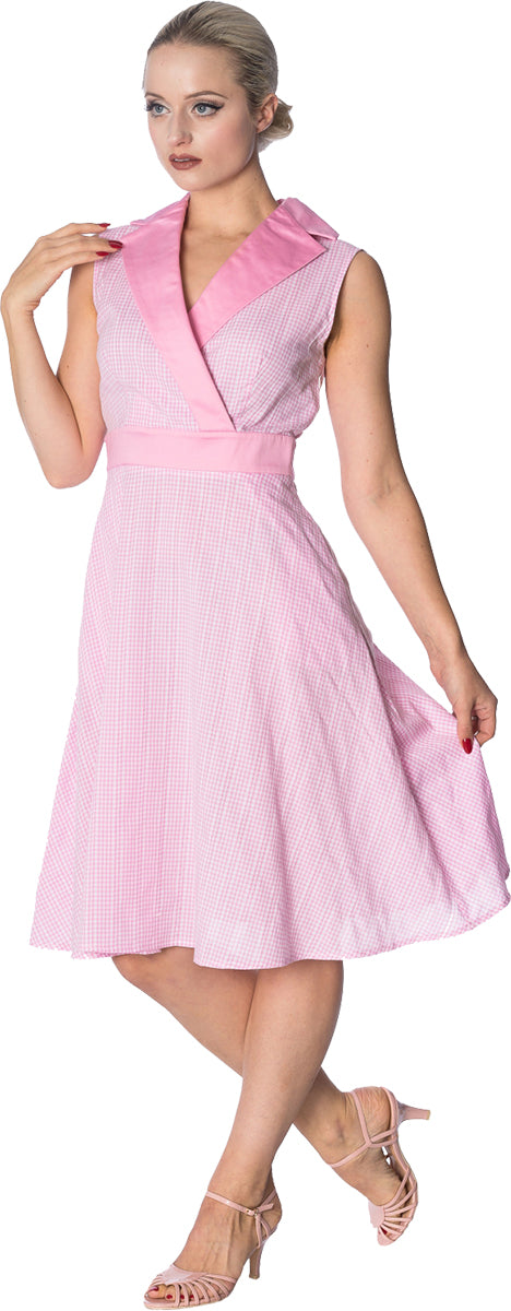 Dancing_Days_GREASE_GINGHAM_Pepita_V-Neck_SWING_SUNDRESS_Kleid-2