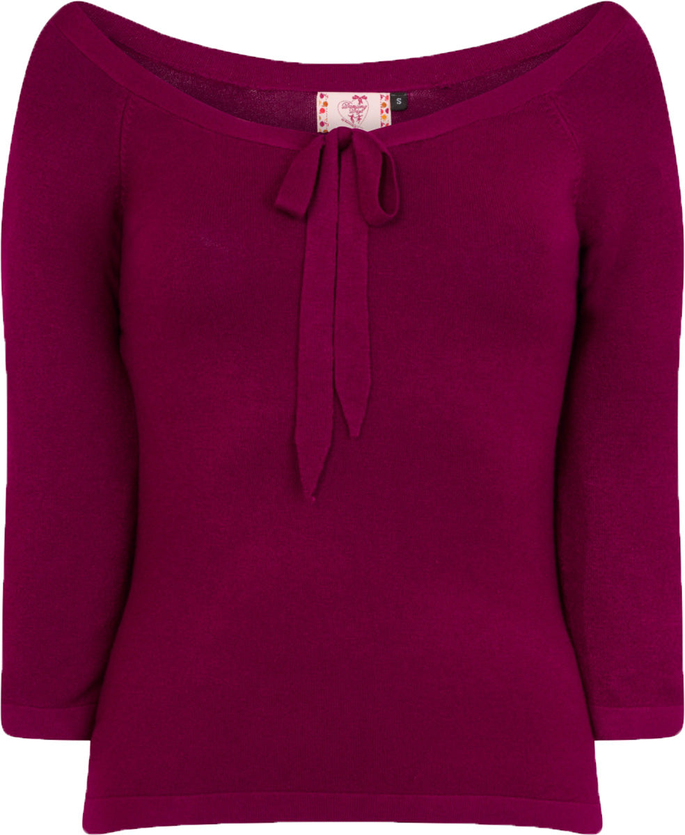 Dancing_Days_PRETTY_ILLUSION_Vintage_Bow_BOATNECK_Top_Oberteil-1