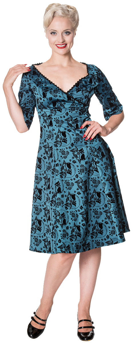 Dancing_Days_SIA_BELLA_Katzen_KITTY_Floral_Swing_Dress_KLEID-1