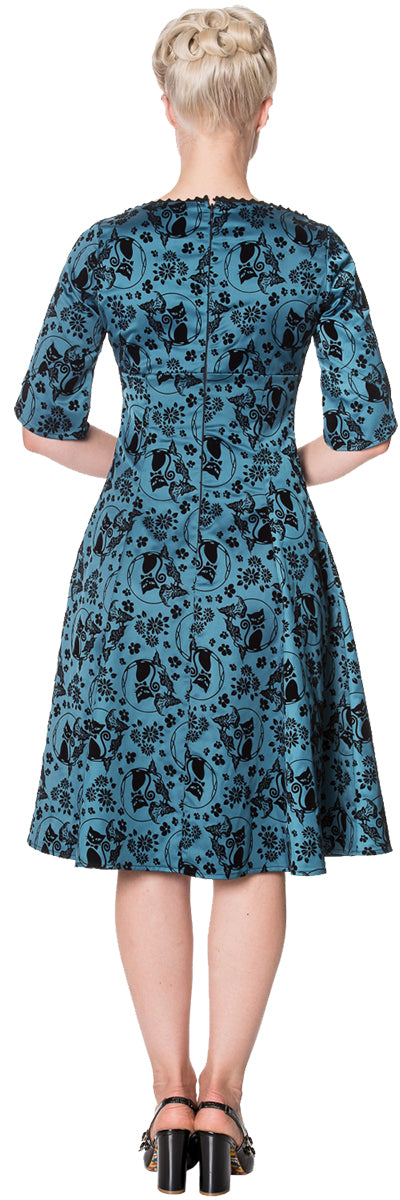 Dancing_Days_SIA_BELLA_Katzen_KITTY_Floral_Swing_Dress_KLEID-2