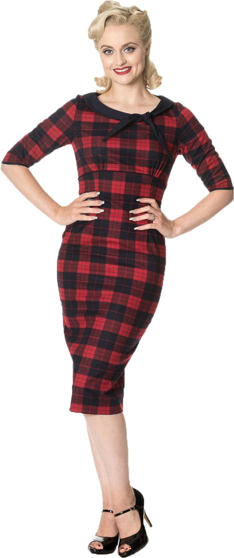 Dancing_Days_TAKE_ME_TO_PARIS_Tartan_Karo_Bow_PENCIL_DRESS_Kleid_Rot_killer_kirscheAqZgpvr3qStdo