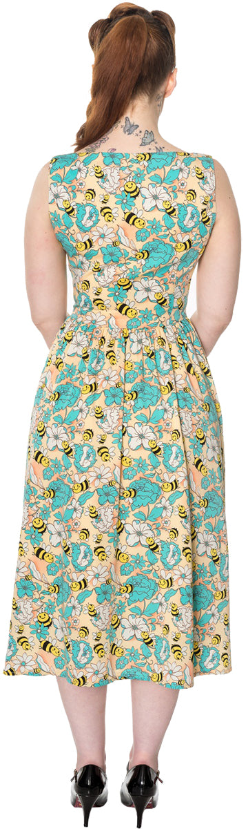 Dancing_Days_WATCHING_THE_SKIES_Bienen_Floral_Midi_SWING_DRESS_Kleid-3