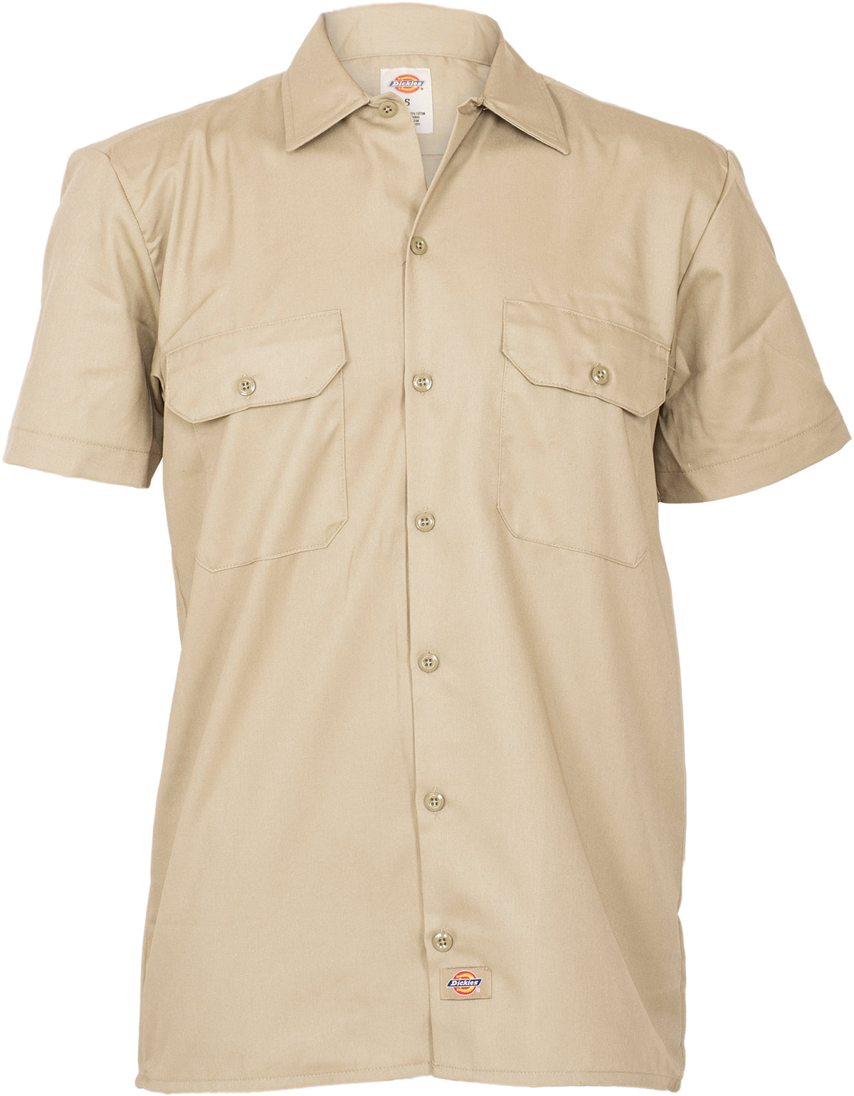 Dickies_WORK_SHIRT_Herren_Retro_SHORT_SLEEVE_Kurzarm_HEMD_Shirt_-_Khaki-1
