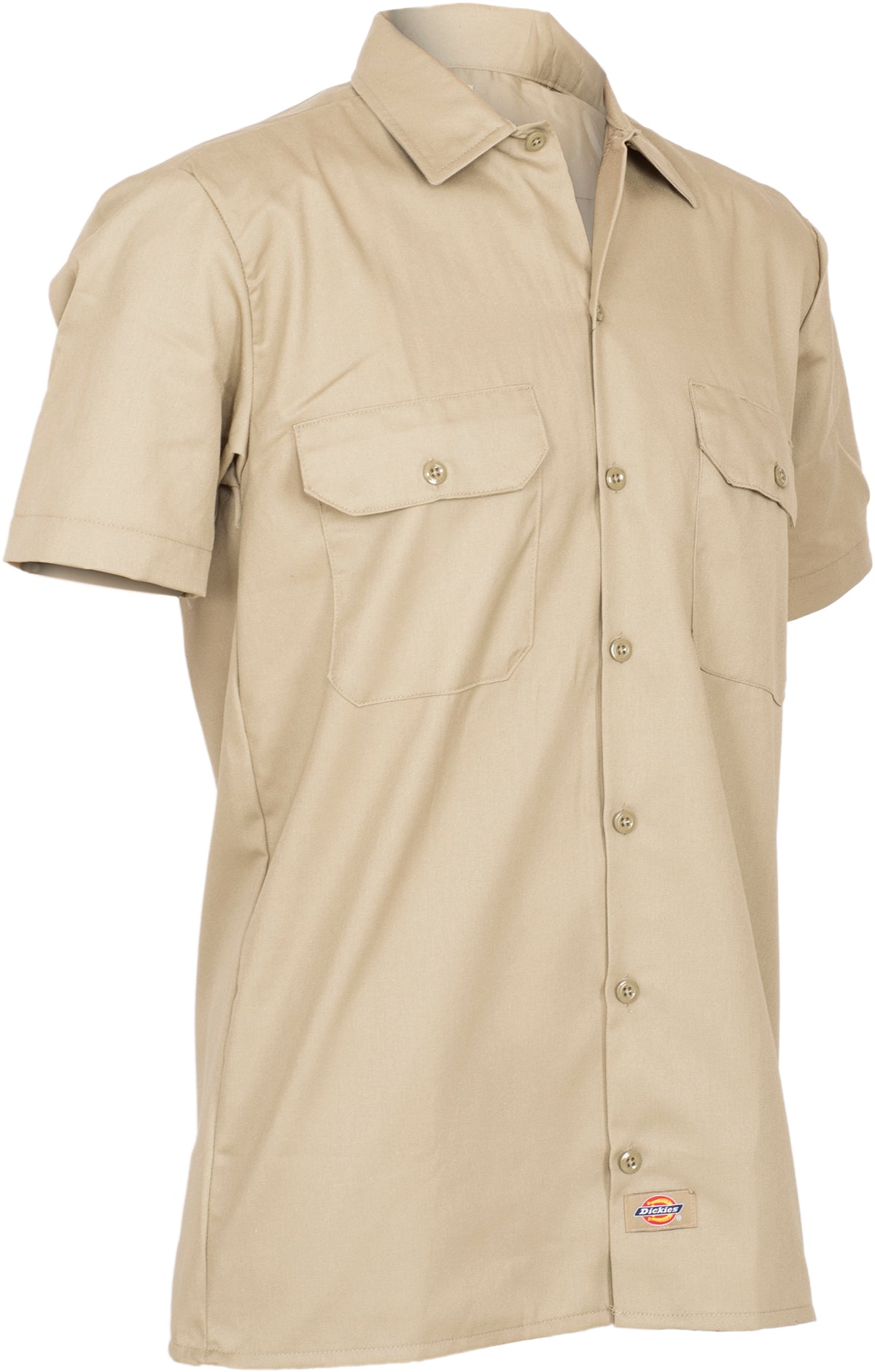 Dickies_WORK_SHIRT_Herren_Retro_SHORT_SLEEVE_Kurzarm_HEMD_Shirt_-_Khaki-2
