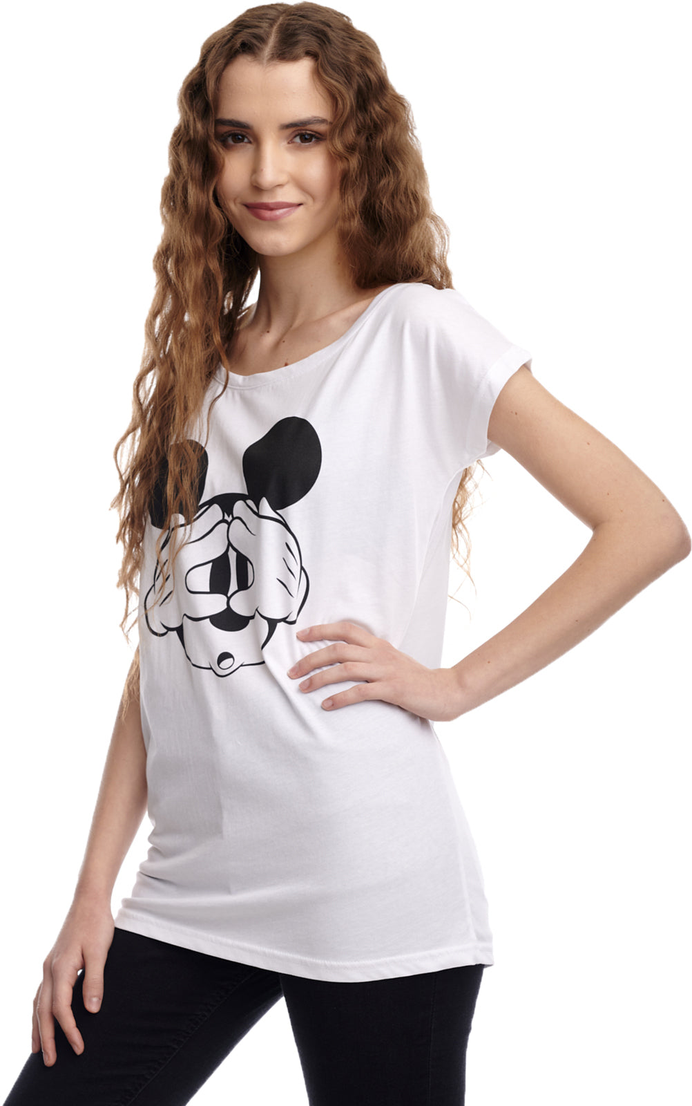 Disney_HEY_MICKEY_Mickey_Mouse_Motiv_LOOSE_FIT_Rundhals_MOTIV_T-Shirt_Weiss-1KlvVrHlLd7ILC