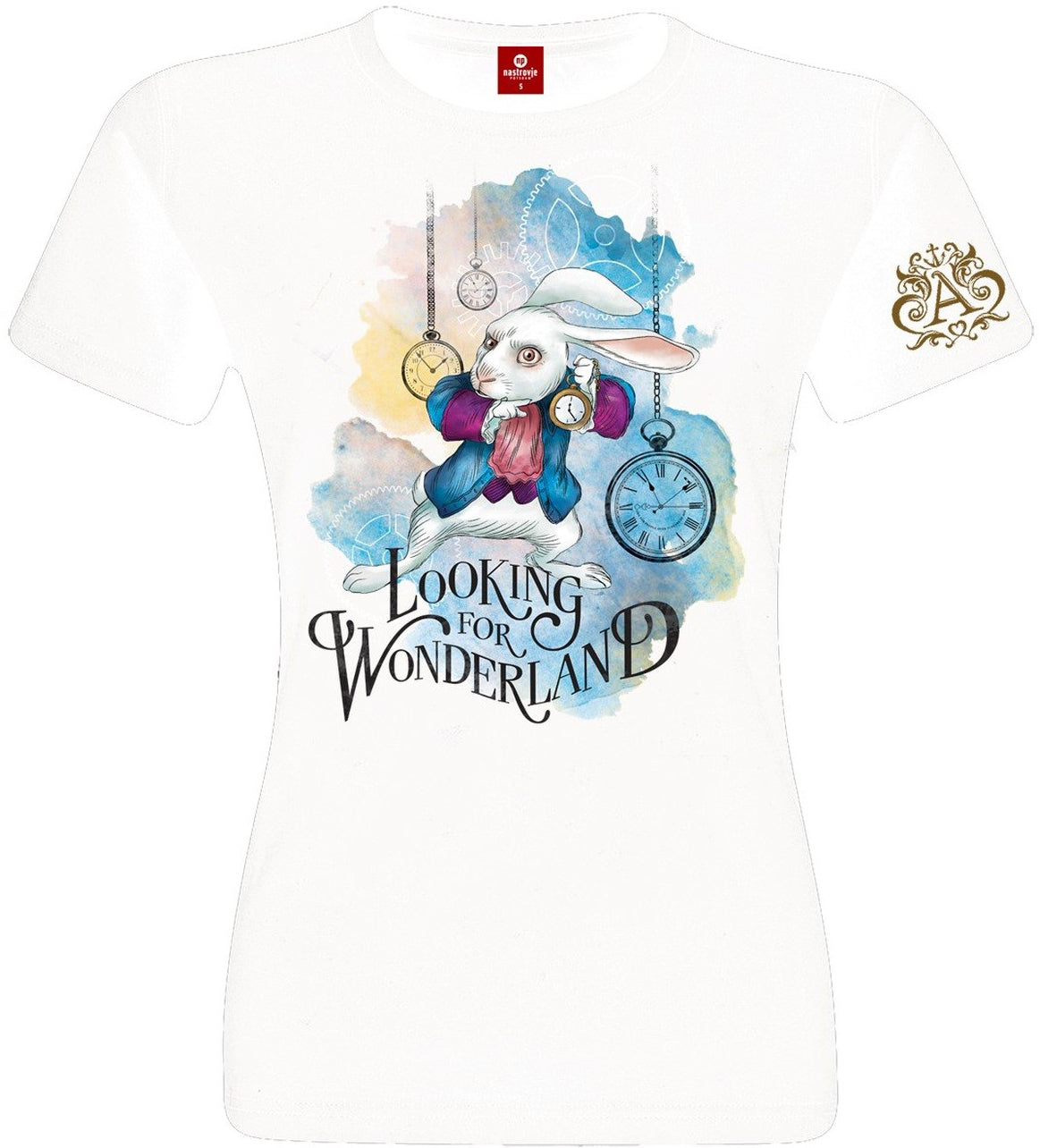Disney_LOOKING_FOR_WONDERLAND_Alice_Kanninchen_Tick_Tack_T-Shirt_SHIRT