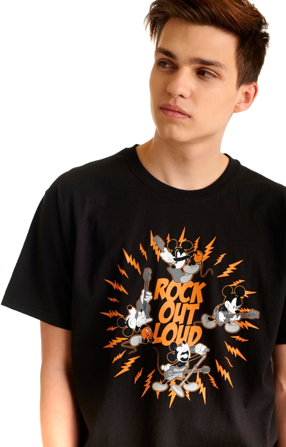 Disney_MICKEY_MOUSE_Rock_Out_Loud_Motiv_RUNDHALS_Kurzarm_Herren_T-SHIRT_killer_kirsche_5