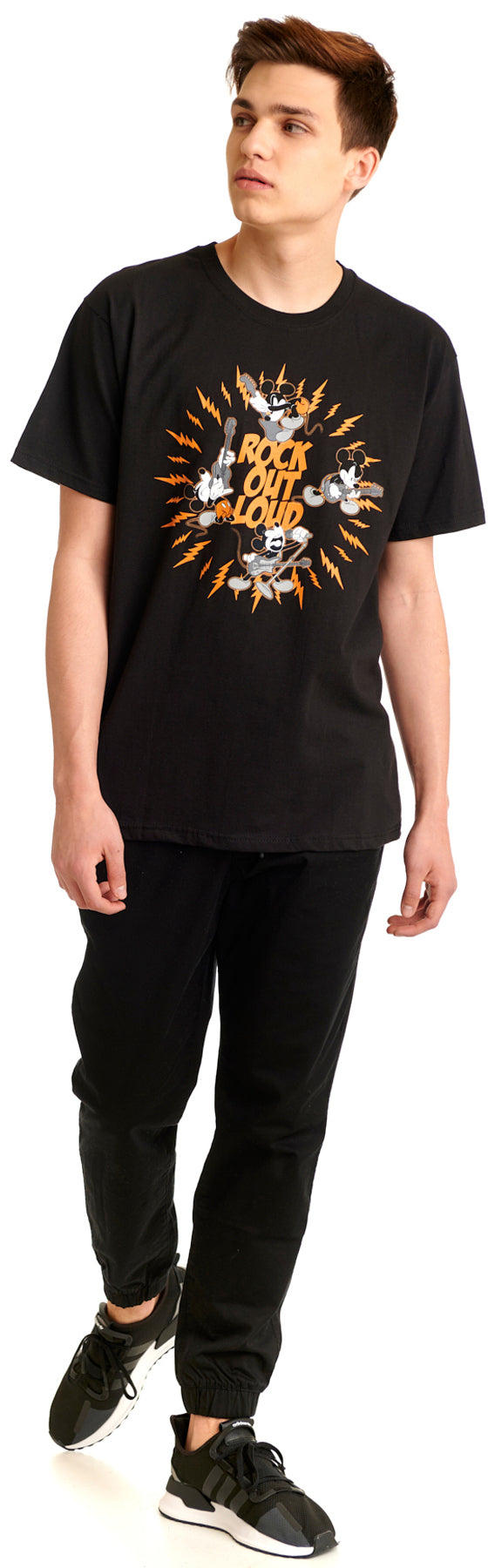 Disney_MICKEY_MOUSE_Rock_Out_Loud_Motiv_RUNDHALS_Kurzarm_Herren_T-SHIRT_killer_kirsche_6