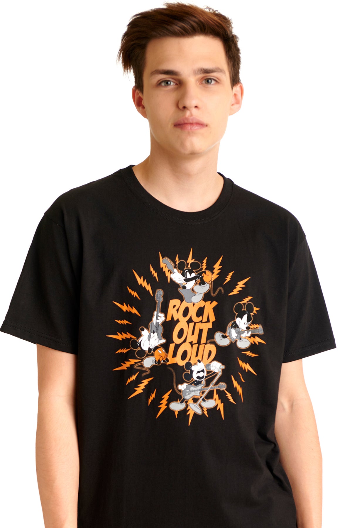 Disney_MICKEY_MOUSE_Rock_Out_Loud_Motiv_RUNDHALS_Kurzarm_Herren_T-SHIRT_killer_kirsche_7