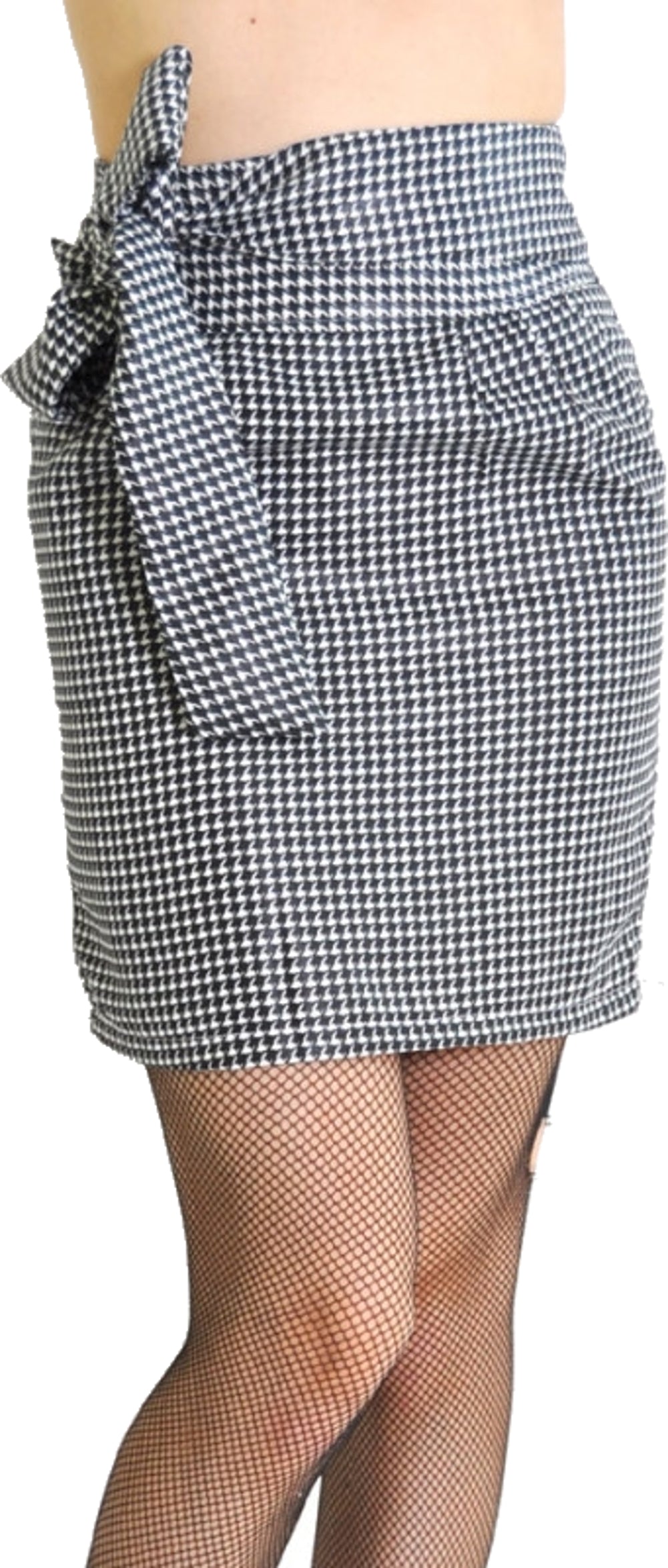 Dogtooth_Hahnentritt_PIN_UP_Pencil_Rock_mit_Schleife