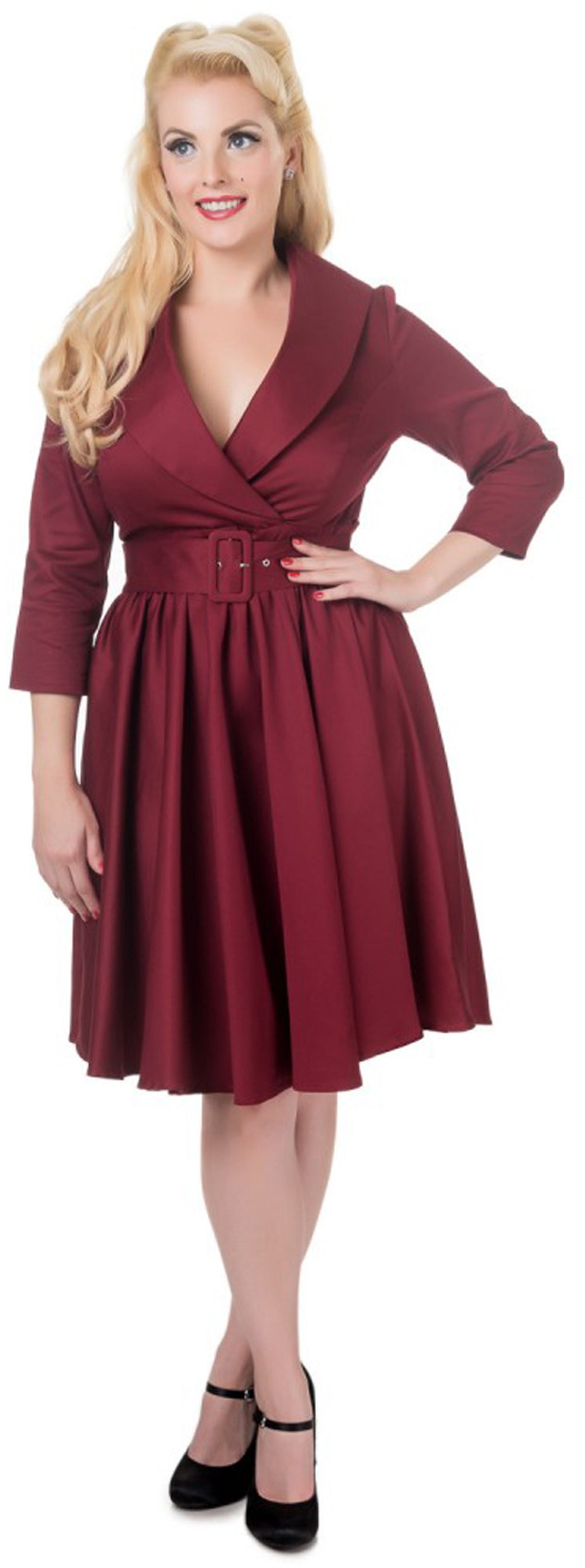 Dolly_Dotty_TIFFANY_3_Arm_WRAP_Over_50s_Vintage_Scoop_Dress_KLEID