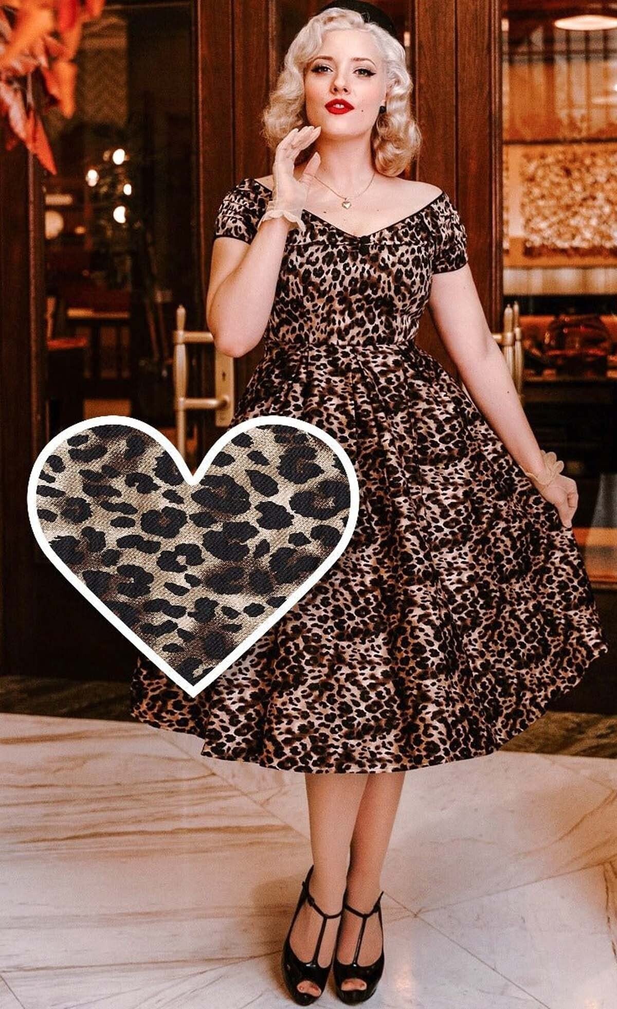 Dolly__Dotty_LILY_LEOPARD_50s_Pleated_V-Neck_Vintage_Leo_SWING_DRESS_Kleid_-_Schwarz-Braun-1QO86PafC5Anlj