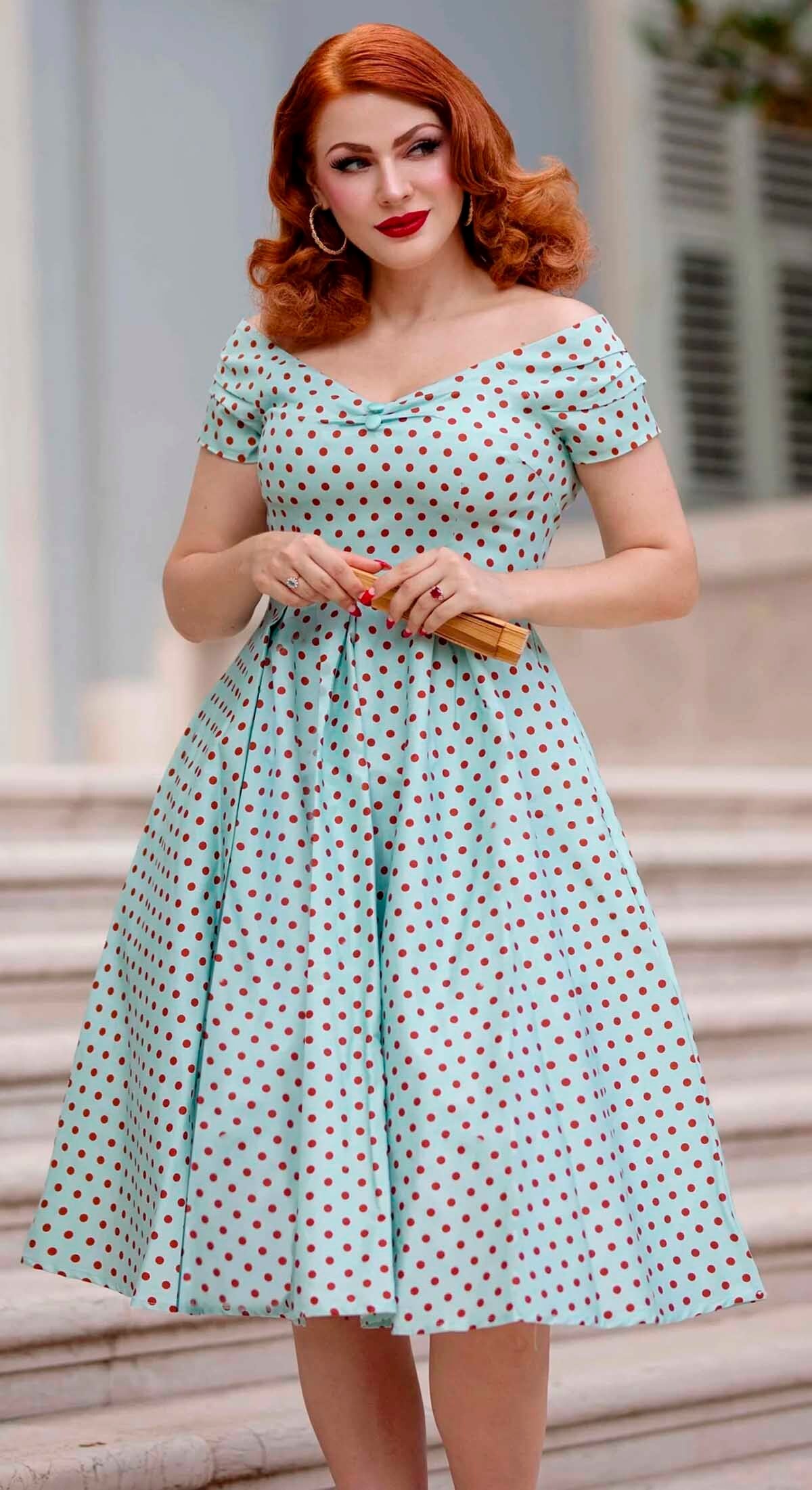 Dolly__Dotty_LILY_POLKA_DOT_50s_Pleated_Vintage_Retro_Punkte_SWING_DRESS_Kleid__-_Mintblau-2