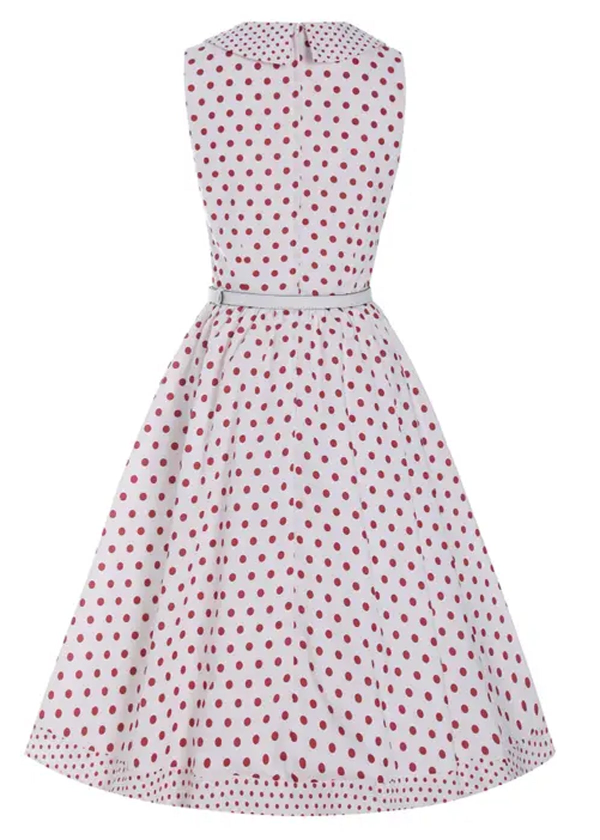 Dolly__Dotty_MAVERICK_RED_POLKA_DOT_Retro_Punkte_Swing_Rockabilly_KLEID_Dress_-_Weiss-2FTqmXl4z3JTCD