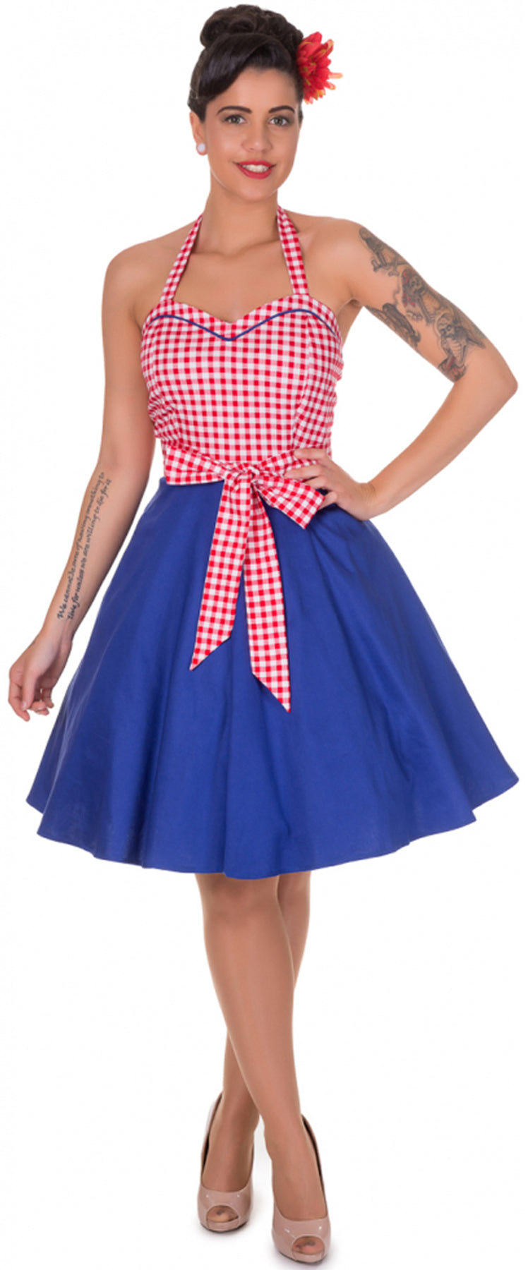 Dolly_and_Dotty_ANITA_Cowgirl_50s_GINGHAM_Neckholder_SWING_Kleid_killer_kirsche
