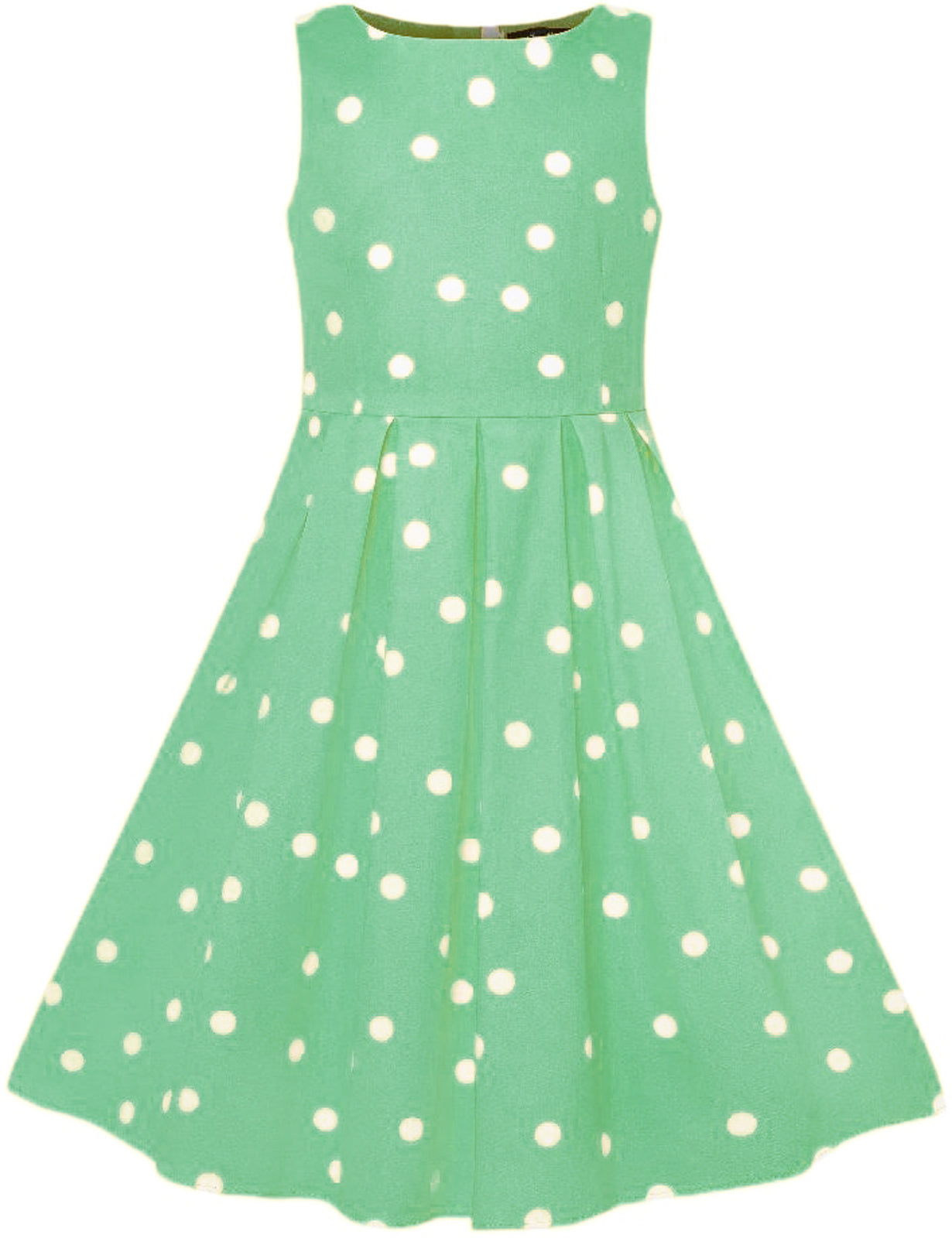 Dolly_and_Dotty_ANNIE_Polka_Dot_PUNKTE_50s_KIDS_Swing_Dress_KLEID_Gruen_killer_kirschekvyfkSBmLbcZh