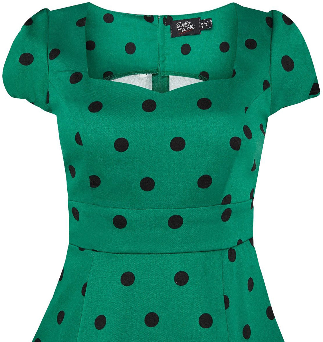 Dolly_and_Dotty_CLAUDIA_Polka_Dot_PUNKTE_Swing_KLEID_Dress_Gruen-Schwarz-3mlpwk8sT7Co2P