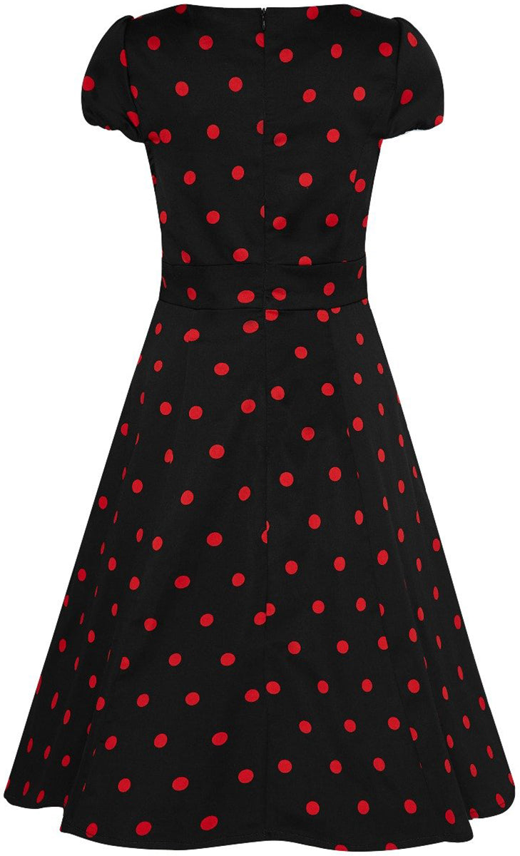 Dolly_and_Dotty_CLAUDIA_Polka_Dot_PUNKTE_Swing_KLEID_Dress_Schwarz-Rot-2