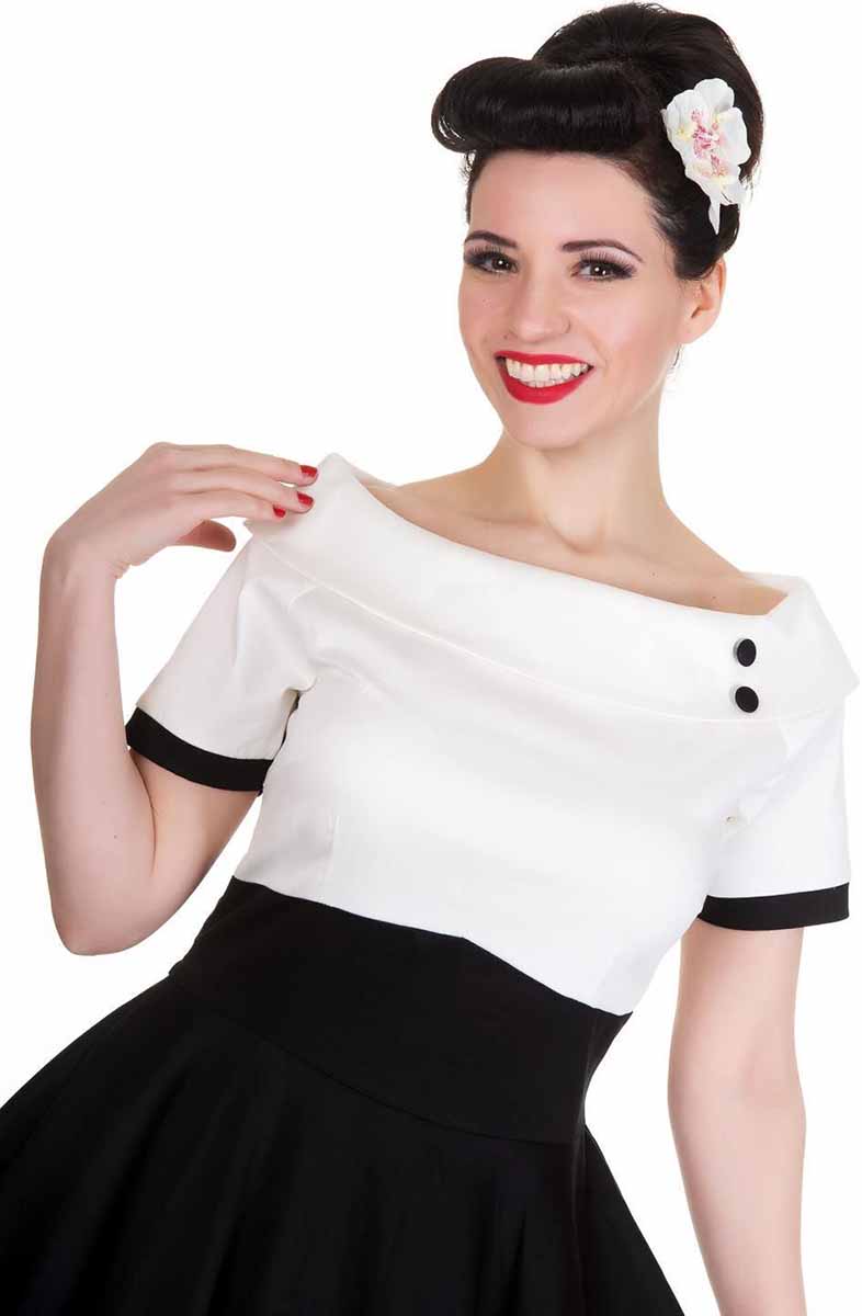 Dolly_and_Dotty_DARLENE_50s_2-TONE_Vintage_Carmen_SWING_Dress_KLEID_Blk-2