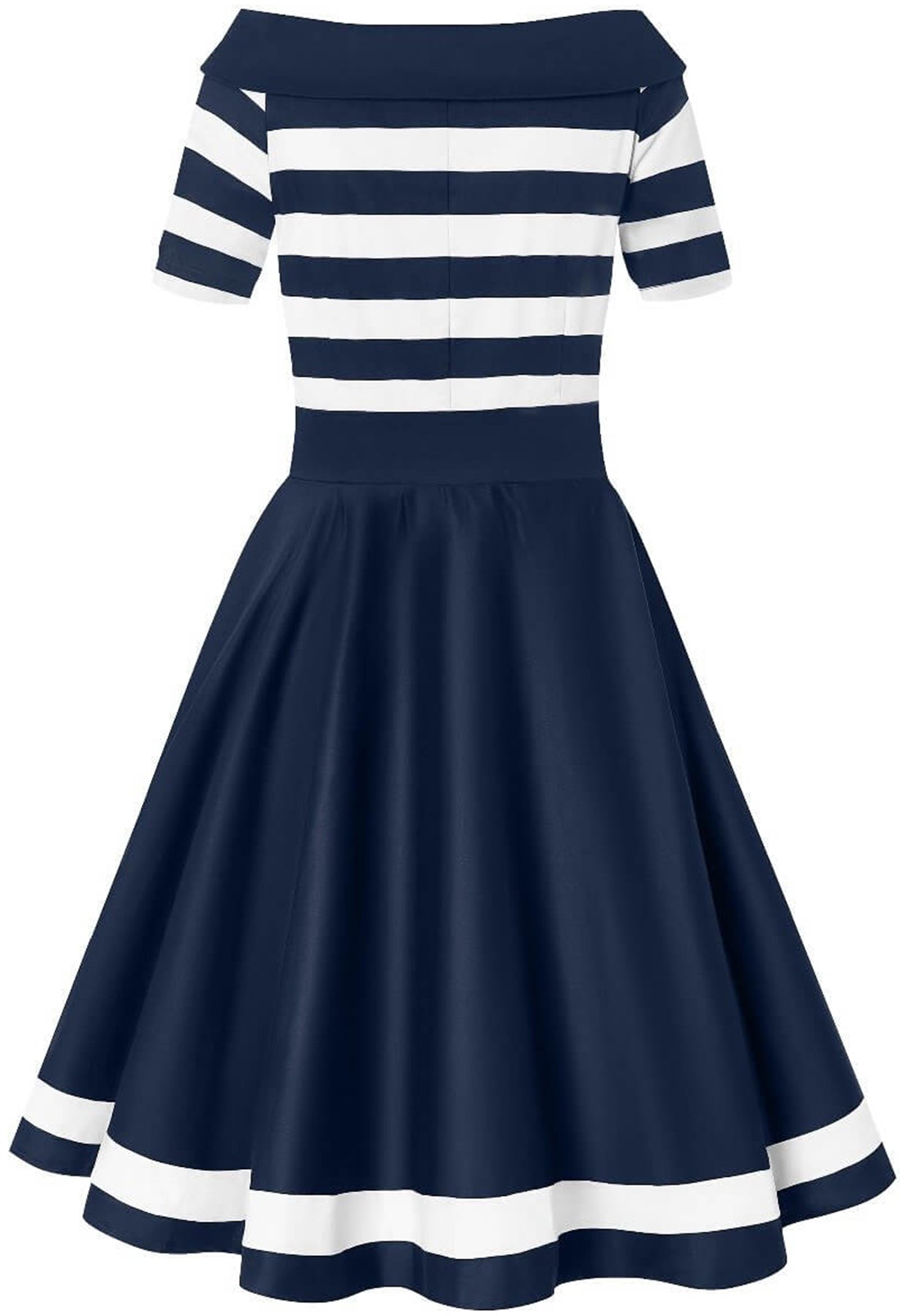 Dolly_and_Dotty_DARLENE_Nautical_STRIPES_Streifen_Kurzarm_KLEID_Swing_Dress_Navy_killer_kirsche_5