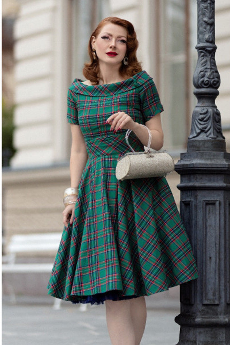 Dolly_and_Dotty_Darlene_Green_Check_Swing_Dress_KLEID_Tarten_karo_gruen_killer_kirsche_3VkrLymBMdFAb1