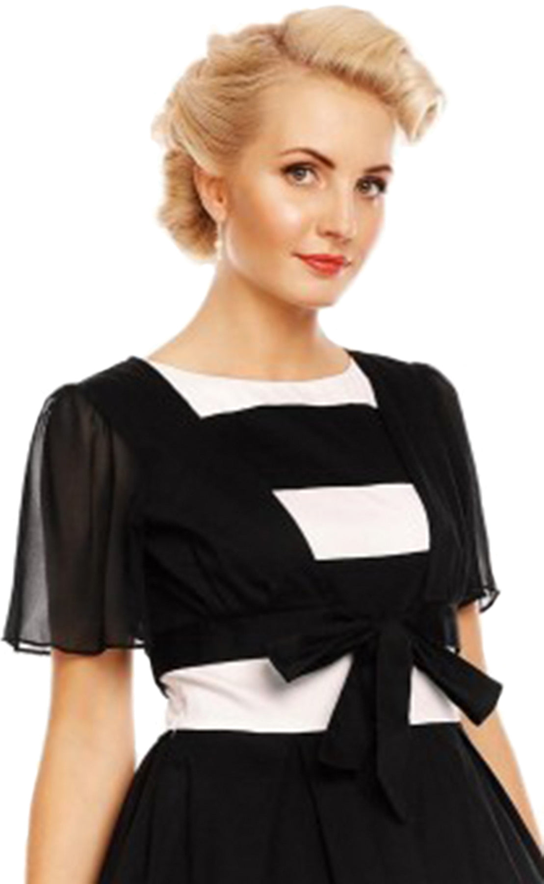 Dolly_and_Dotty_LINDA_Vintage_CROPPED_Chiffon_Kurzarm_Tie_BOLERO_Jaeckchen_killer_kirsche