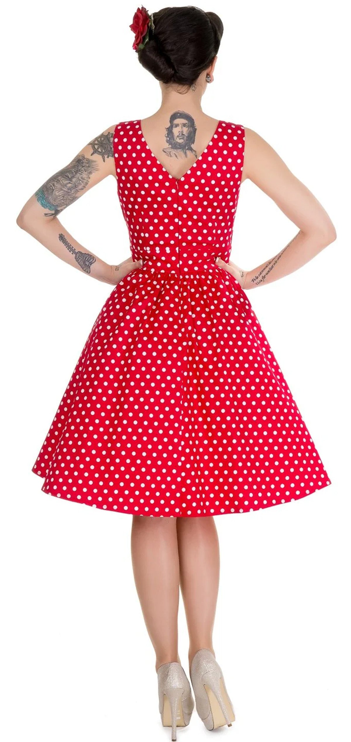 Dolly_and_Dotty_MAY_CROSSOVER_50s_Polka_Dot_PUNKTE_Traeger_SWING_Dress_KLEID__Rot-3