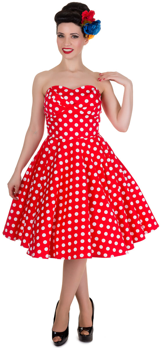 Dolly_and_Dotty_MELISSA_Bandeau_POLKA_DOT_Punkte_SWING_Dress_Rot-Weiss-1_Kopie