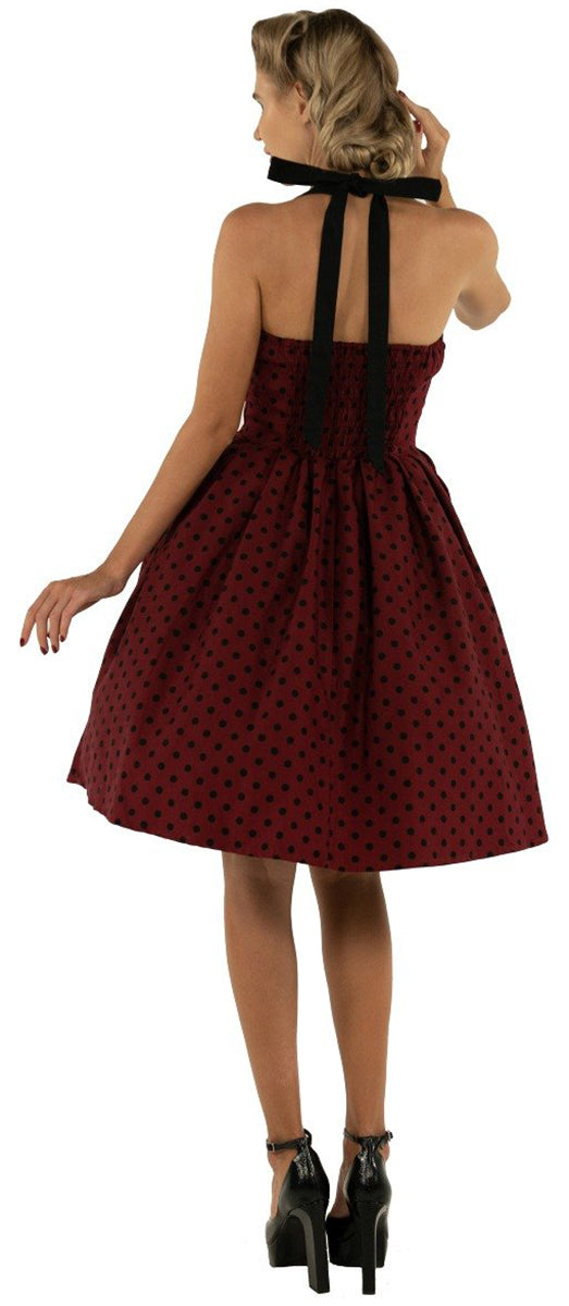 Dolly_and_Dotty_SOPHIA_Retro_POLKA_DOT_Neckholder_Swing_KLEID_Bordeaux-2
