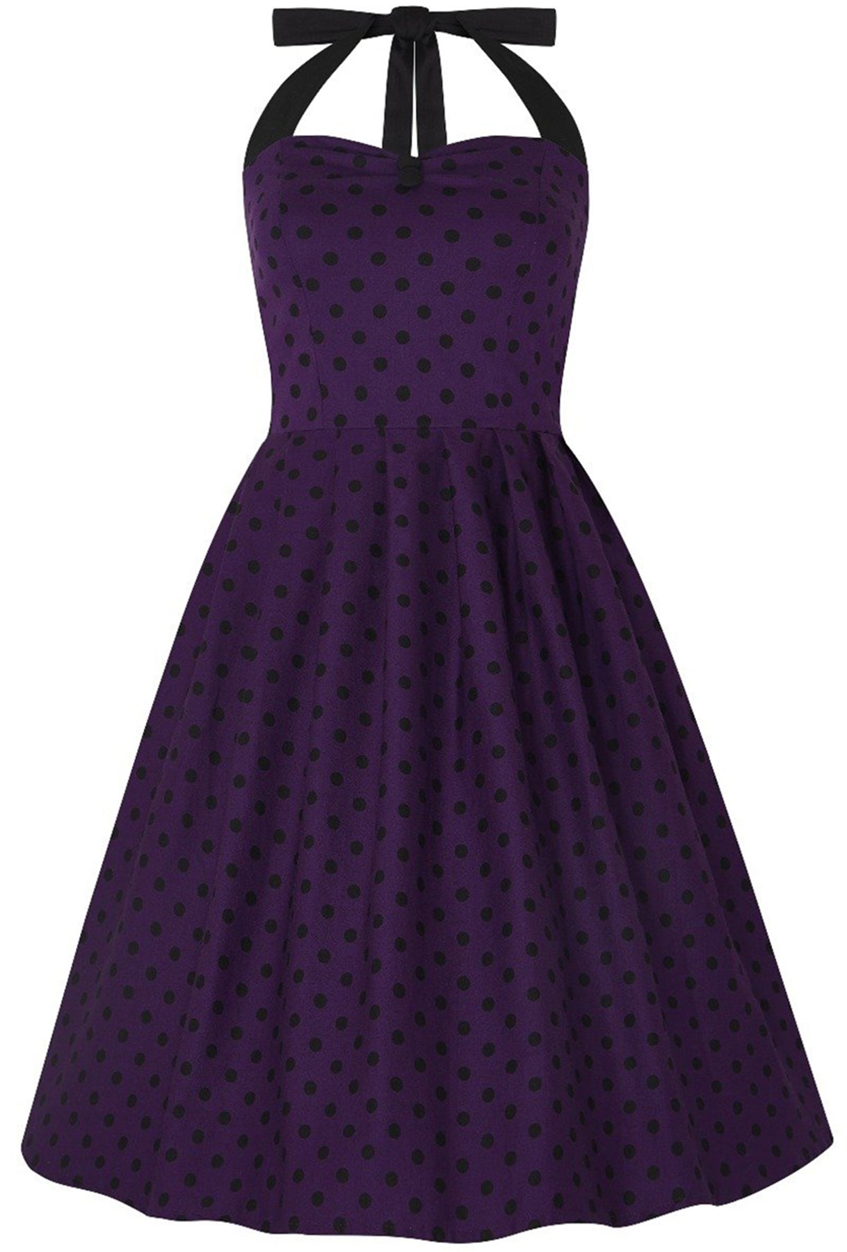 Dolly_and_Dotty_SOPHIA_Vintage_POLKA_DOT_Neckholder_Swing_KLEID_Lila_killer_kirsche
